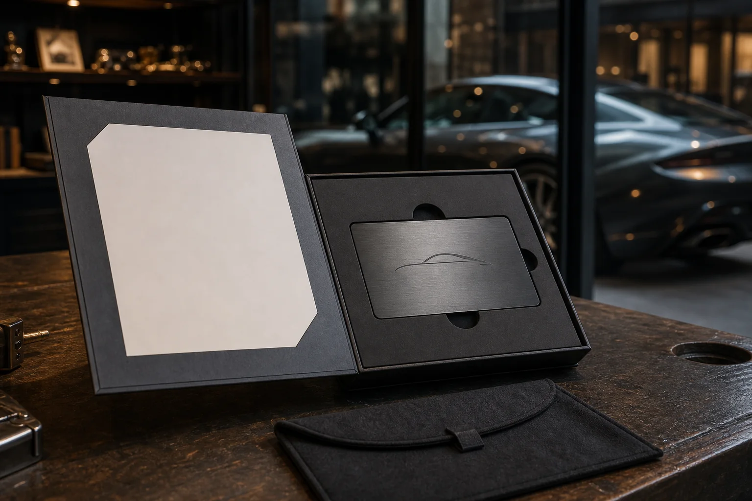 A premium automotive membership issue pack