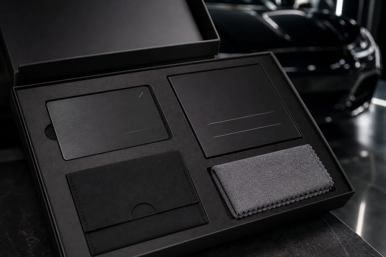 A premium detailing membership card issued with a care-plan welcome kit