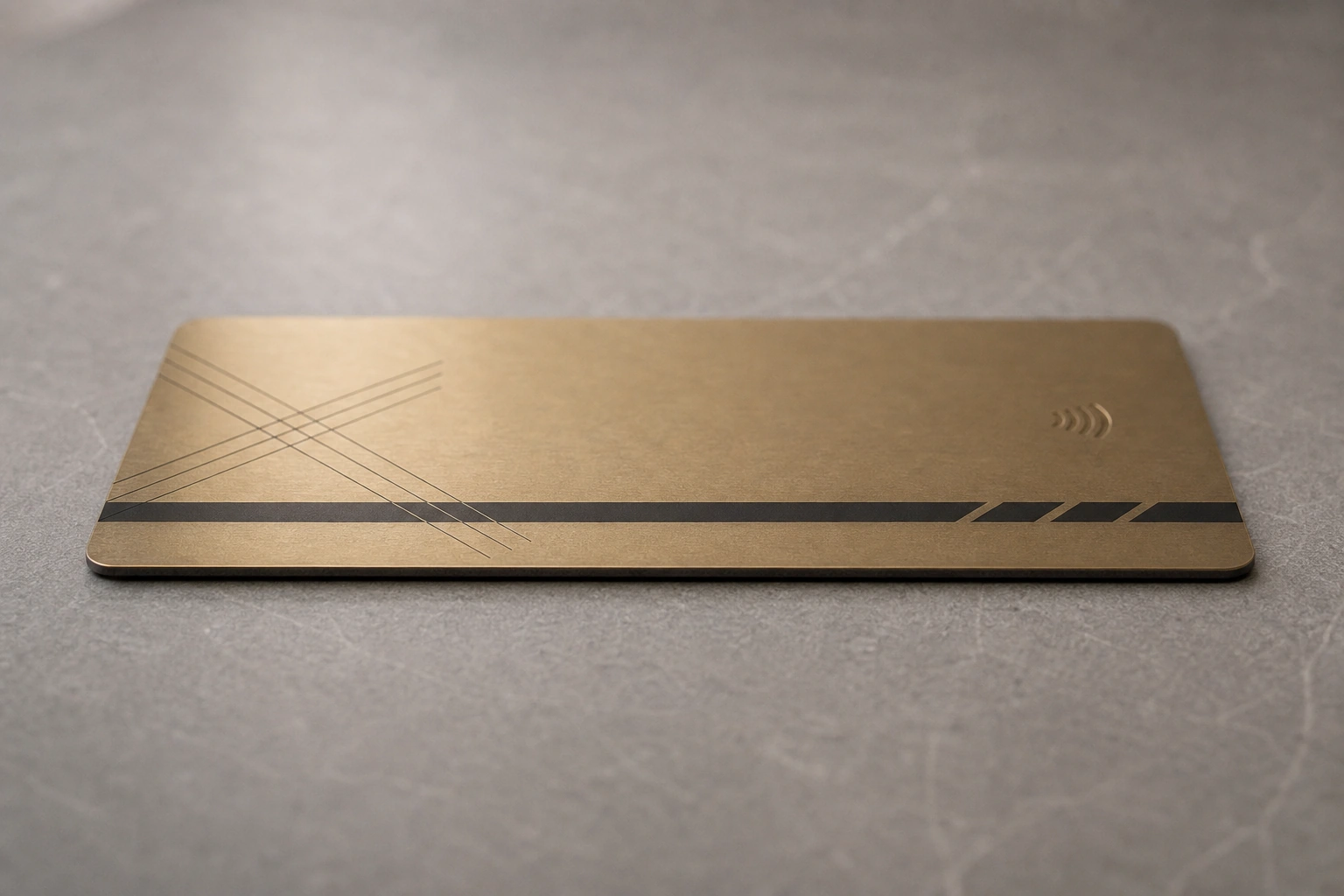 Natural brass side edge profile