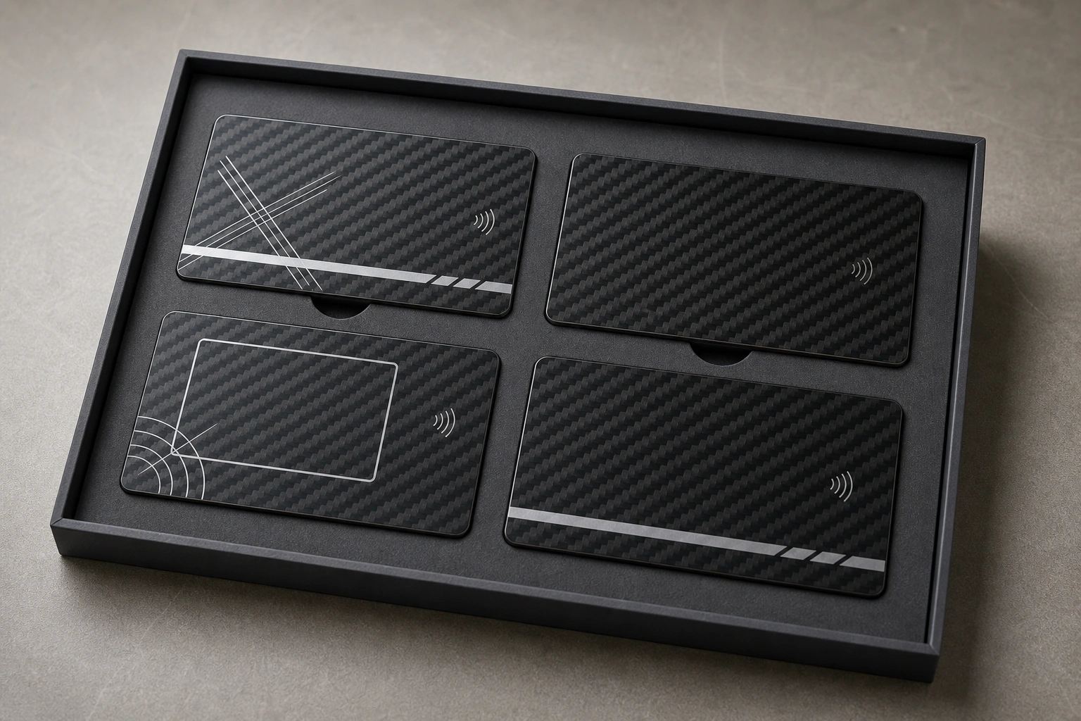 Carbon fiber hybrid material variation tray