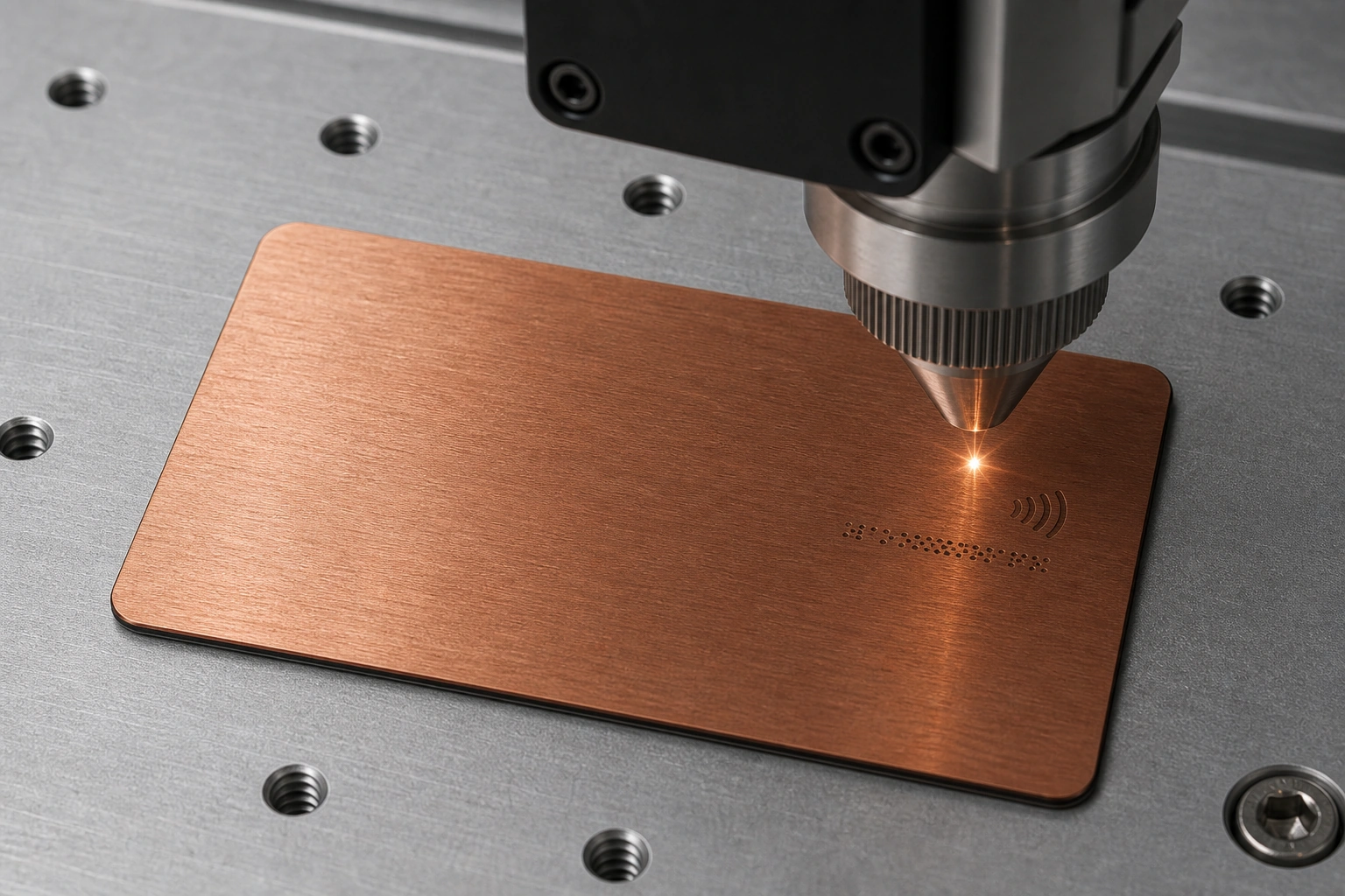 Copper laser engraving process