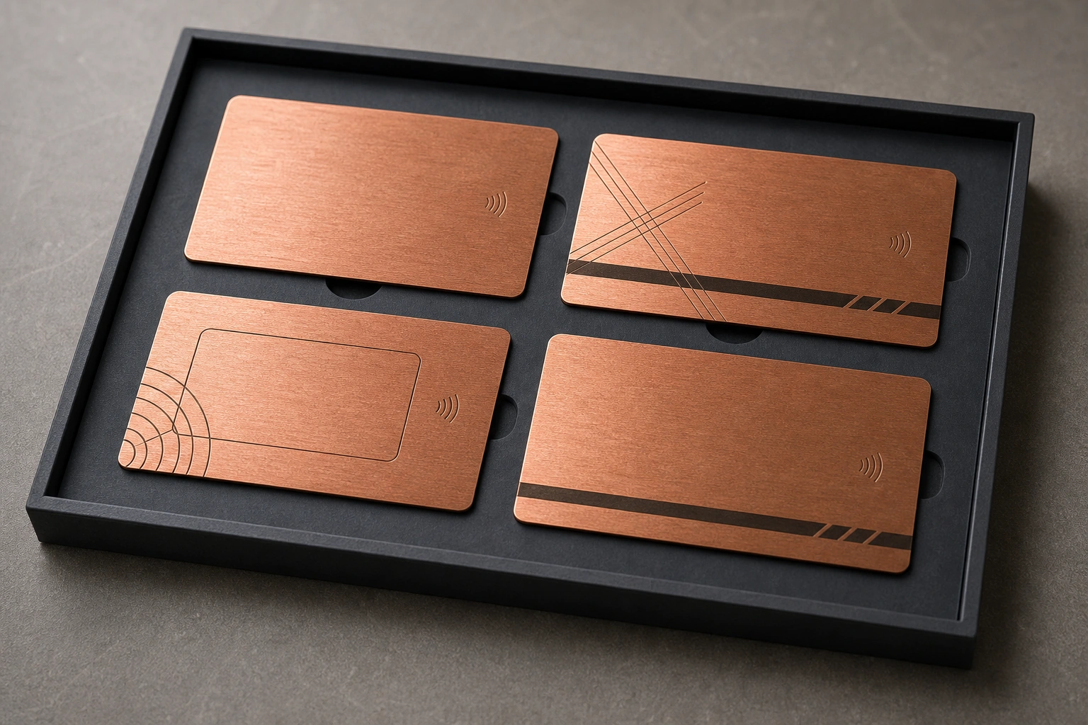 Copper material variation tray