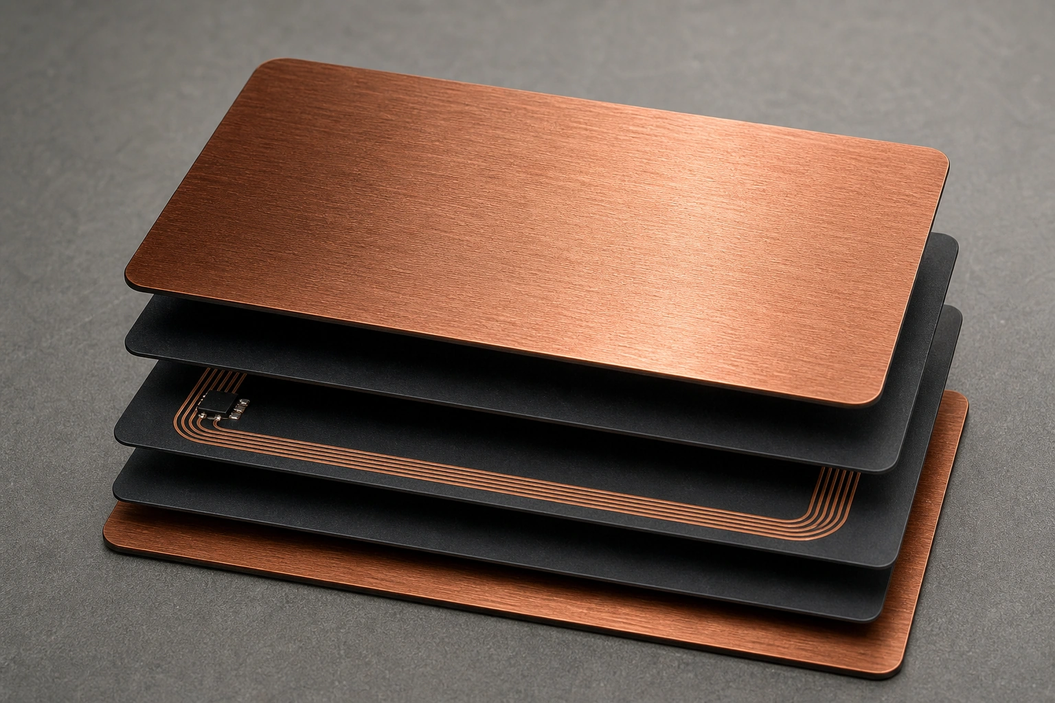 Copper RF construction layer stack