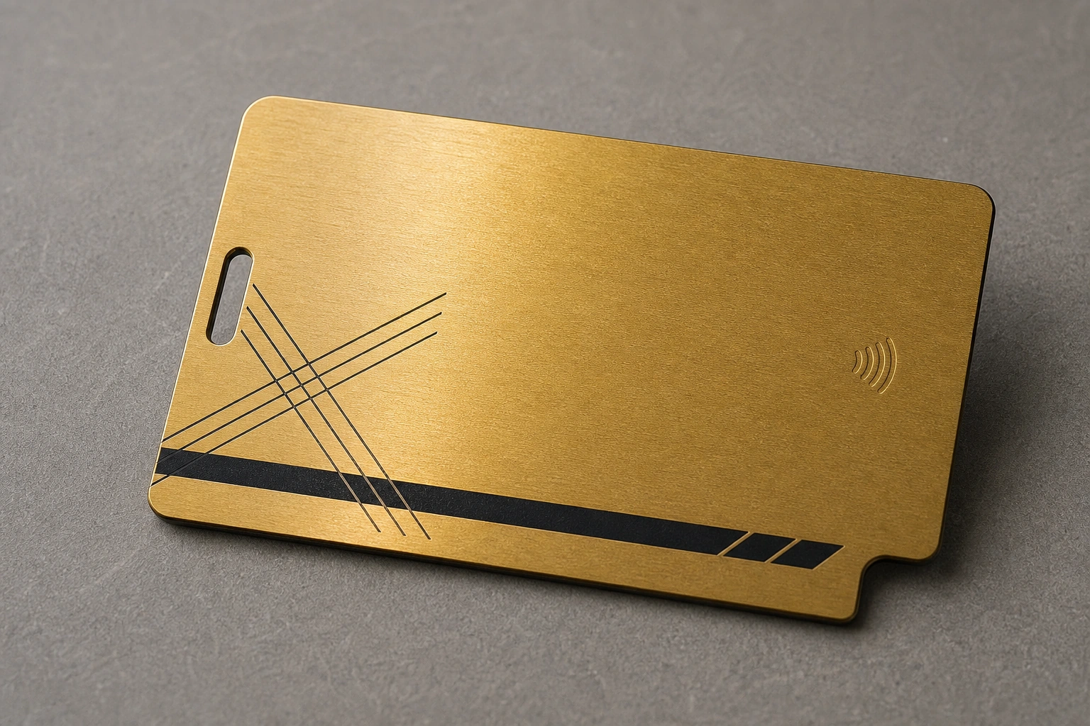 Gold plated / PVD custom cut edge sample
