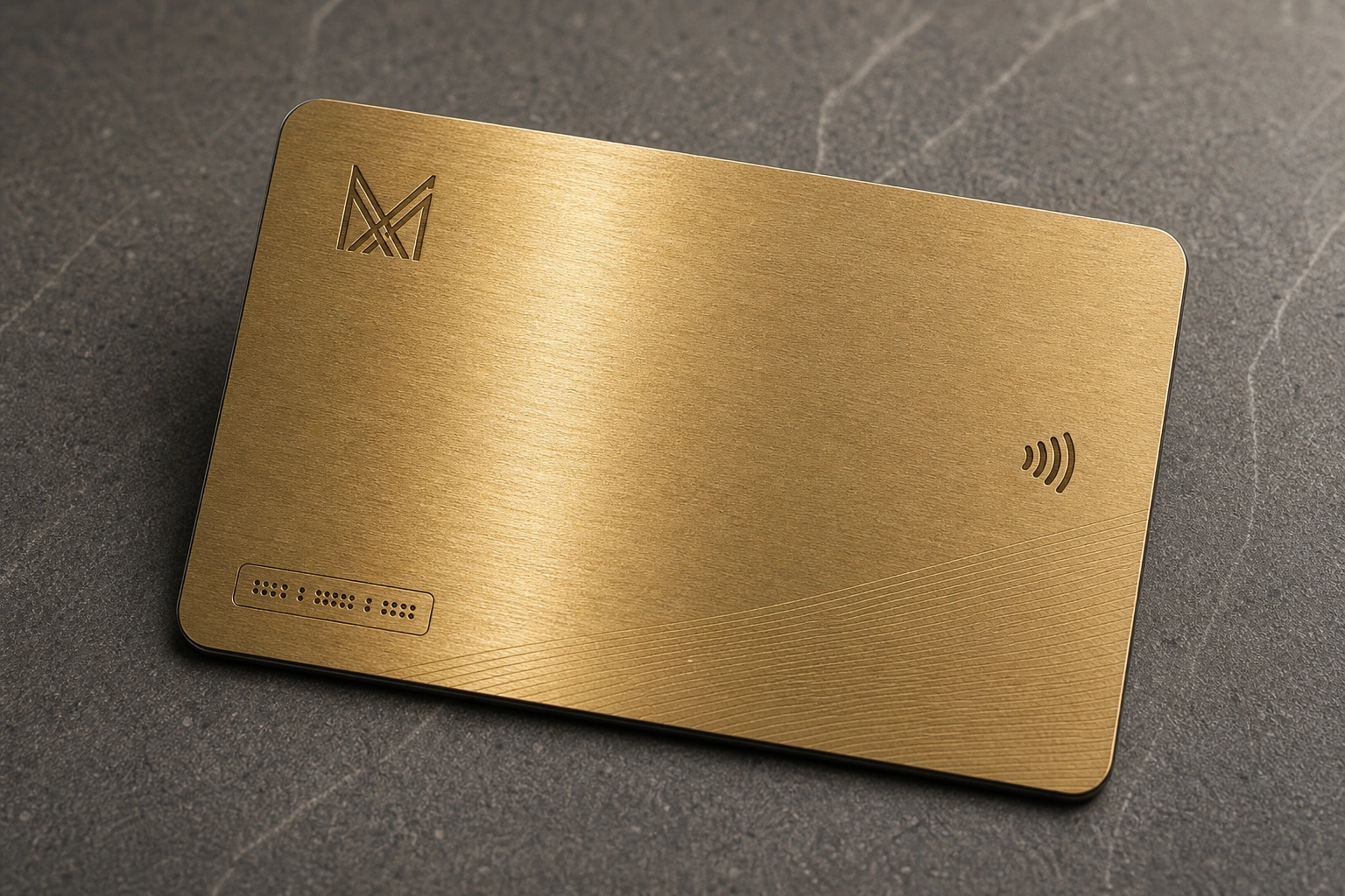 Gold plated / PVD printed linework and surface detail