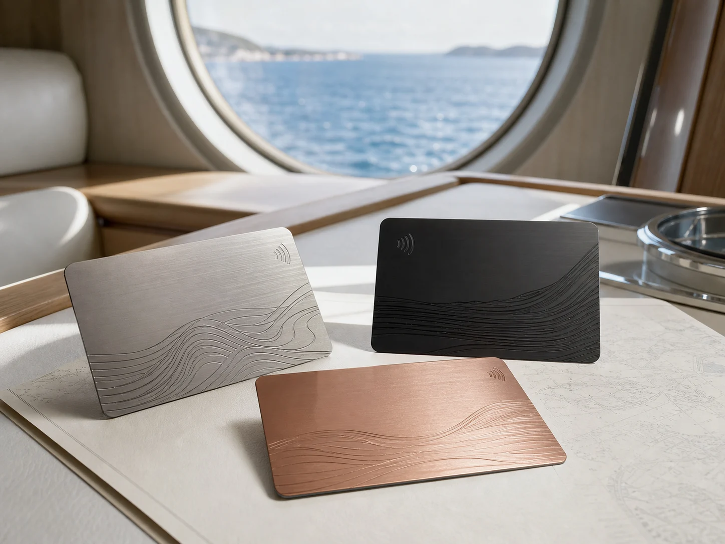 Titanium, black PVD, and rose-gold yacht-club membership tiers
