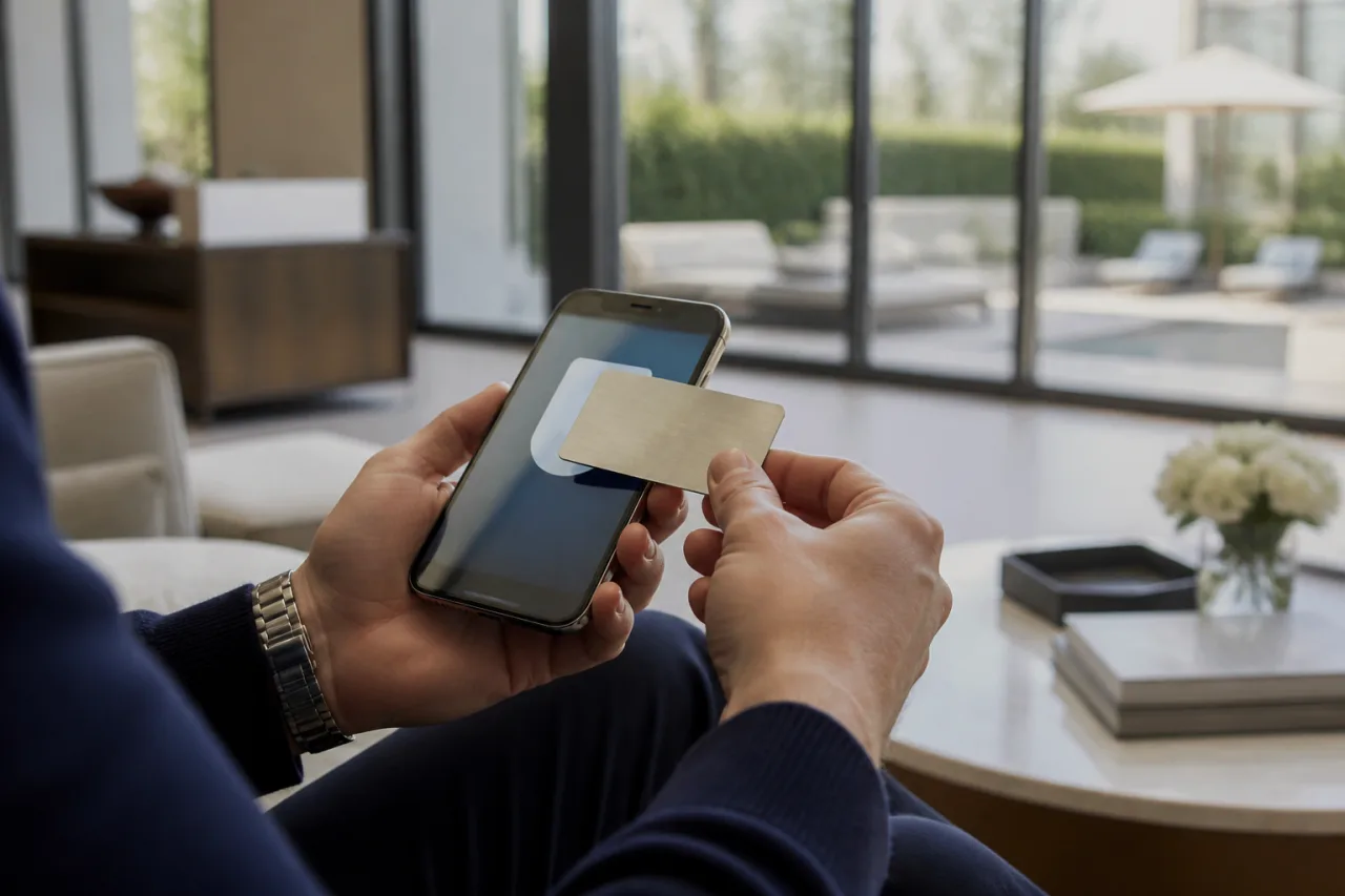 Membresía para residencias de lujo: prueba de lectura nfc o rfid