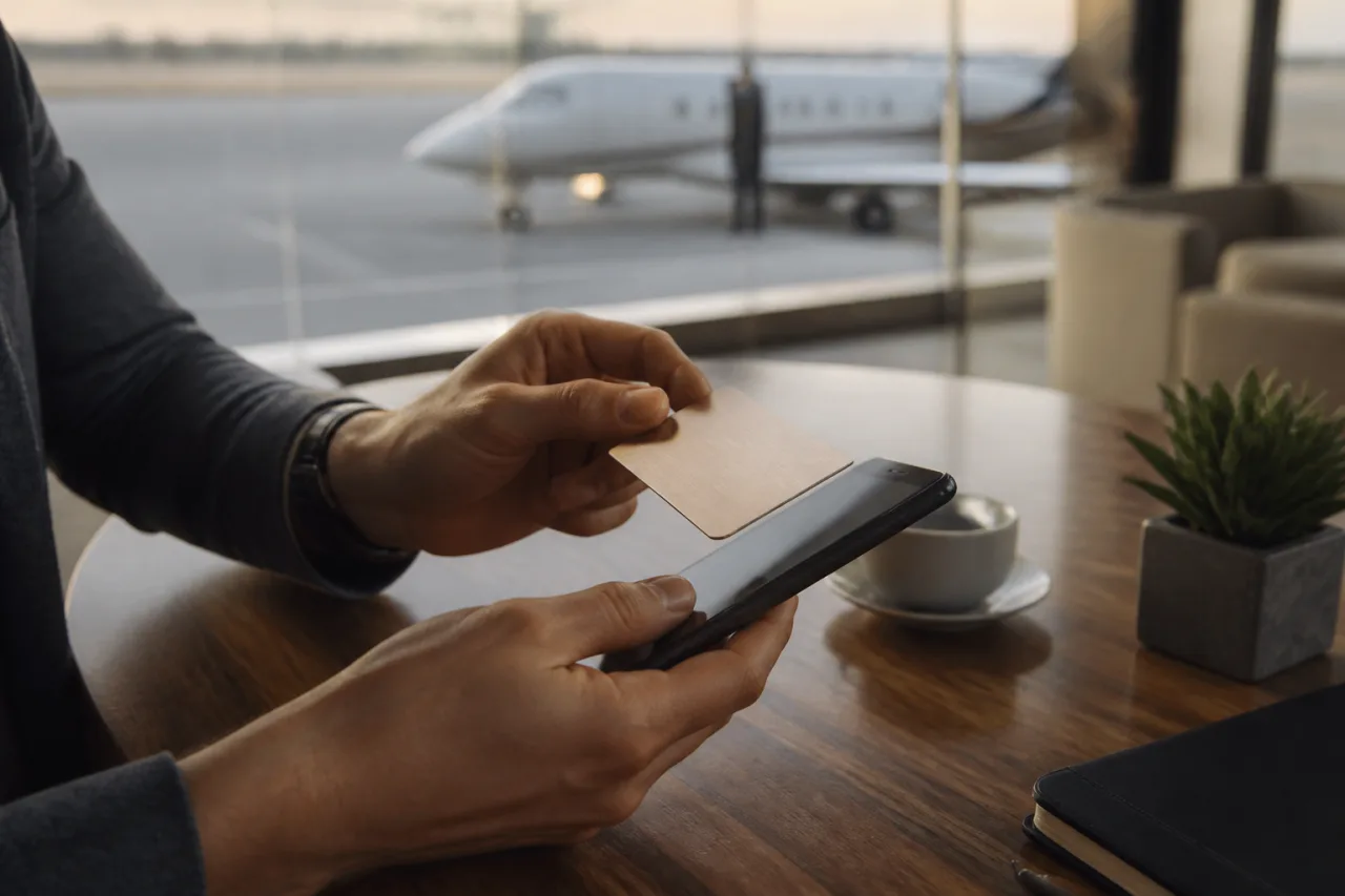 Metalen NFC-kaart voor grondservice via de telefoon