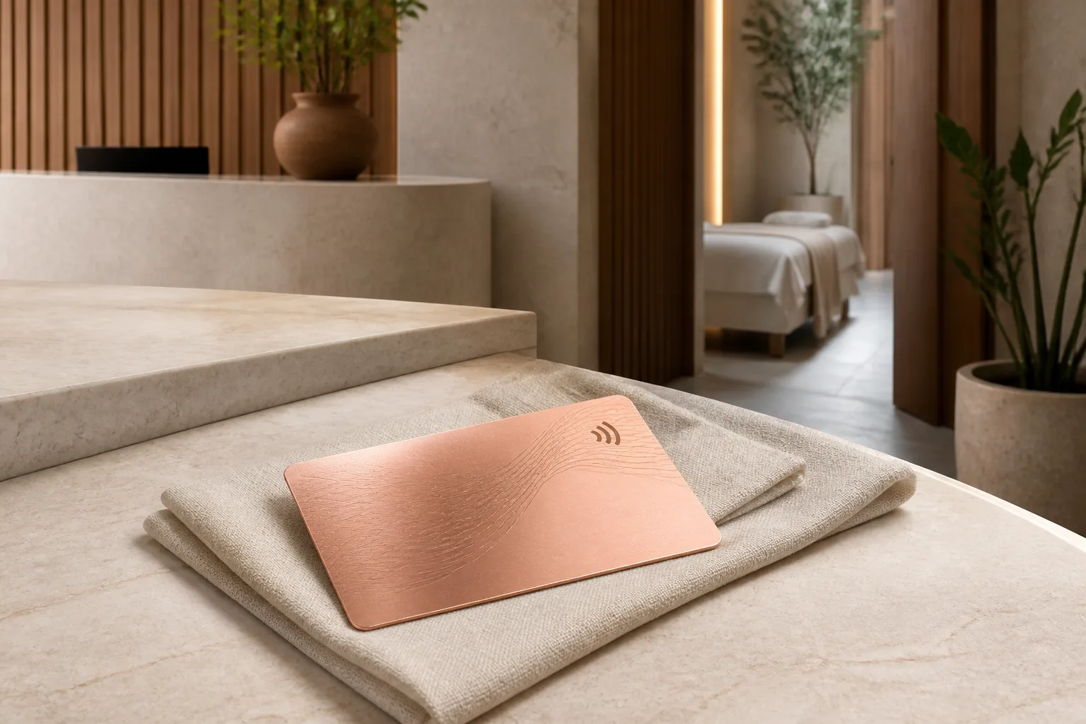 Metalen RFID-ledenkaarten voor besloten wellnessclubs