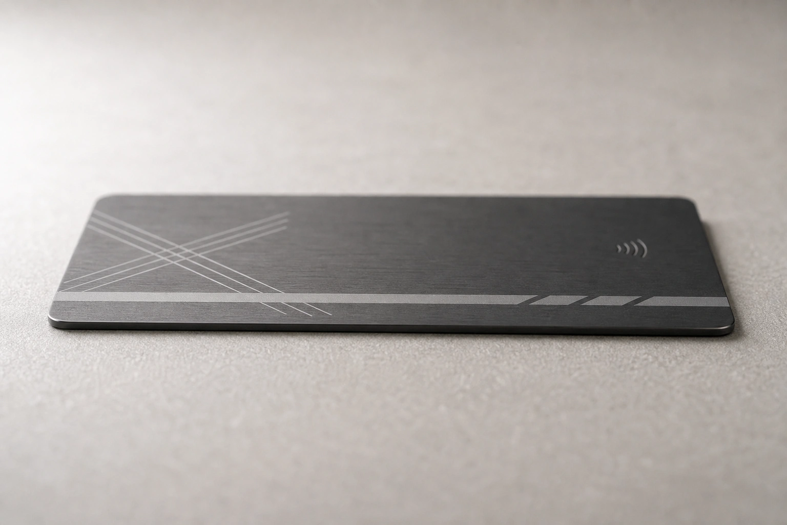 Titanium / gunmetal side edge profile